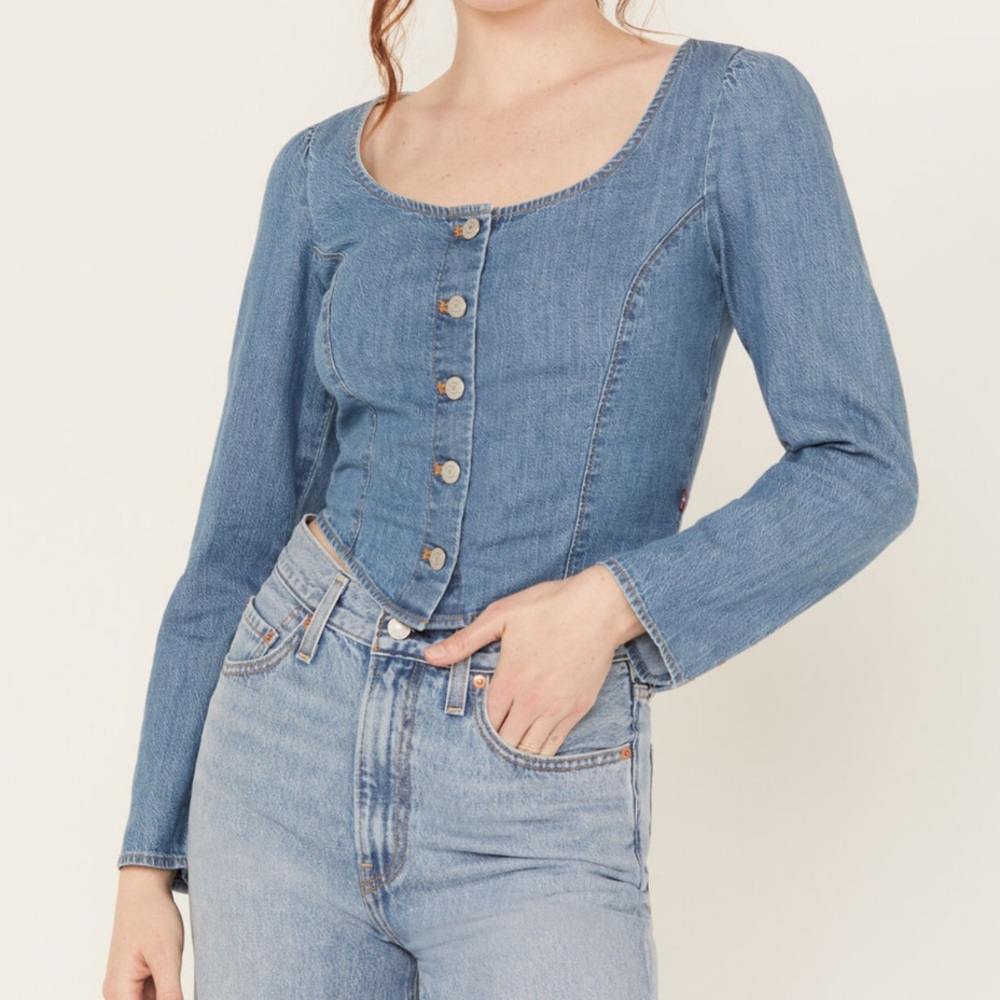 LEVI'S WOMEN'S  LONG SLEEVE DENIM SHIRT